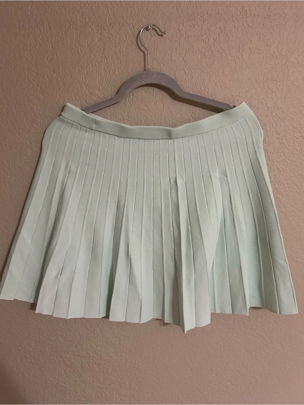 a new day Mint Green Ribbed Knit Polo Dress